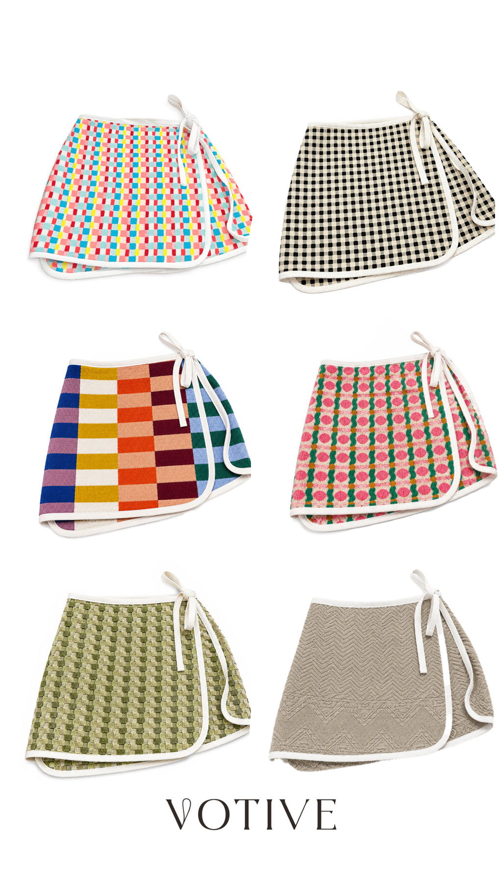Colourblock Wrap Skirt
