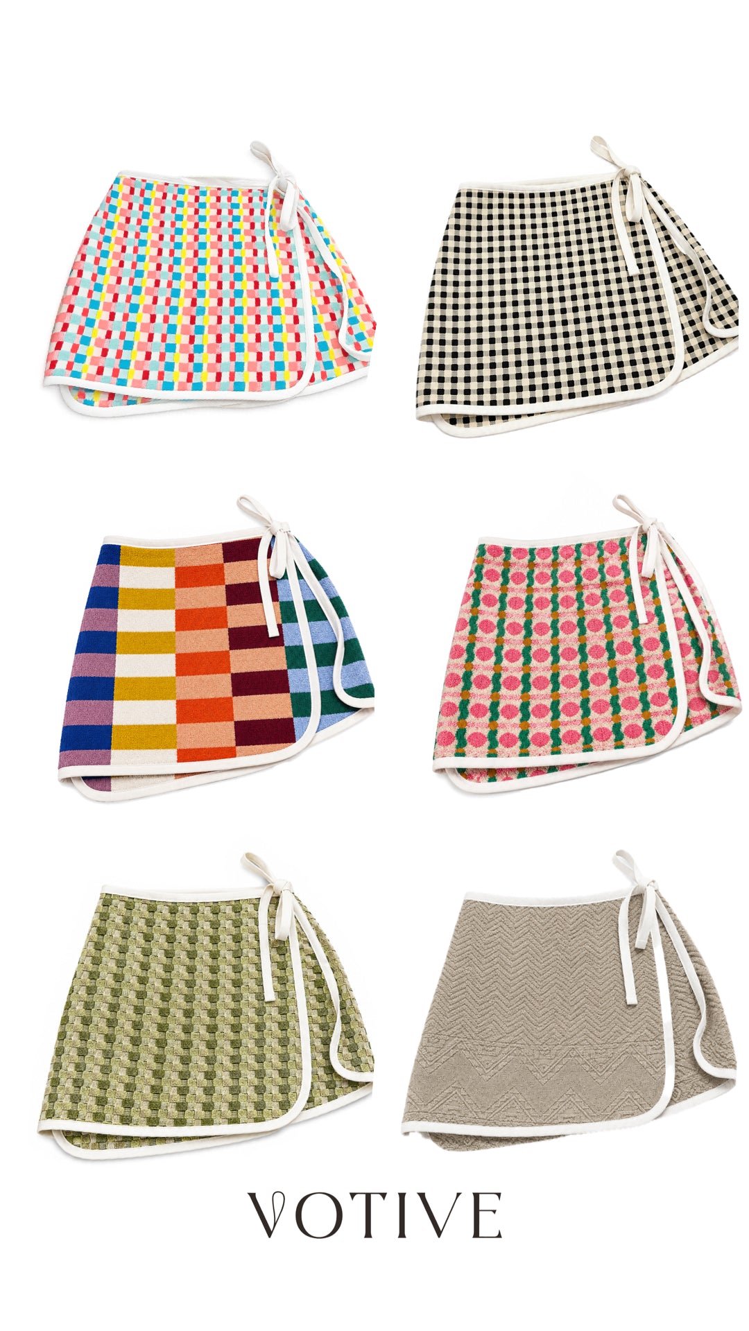 Colourblock Wrap Skirt