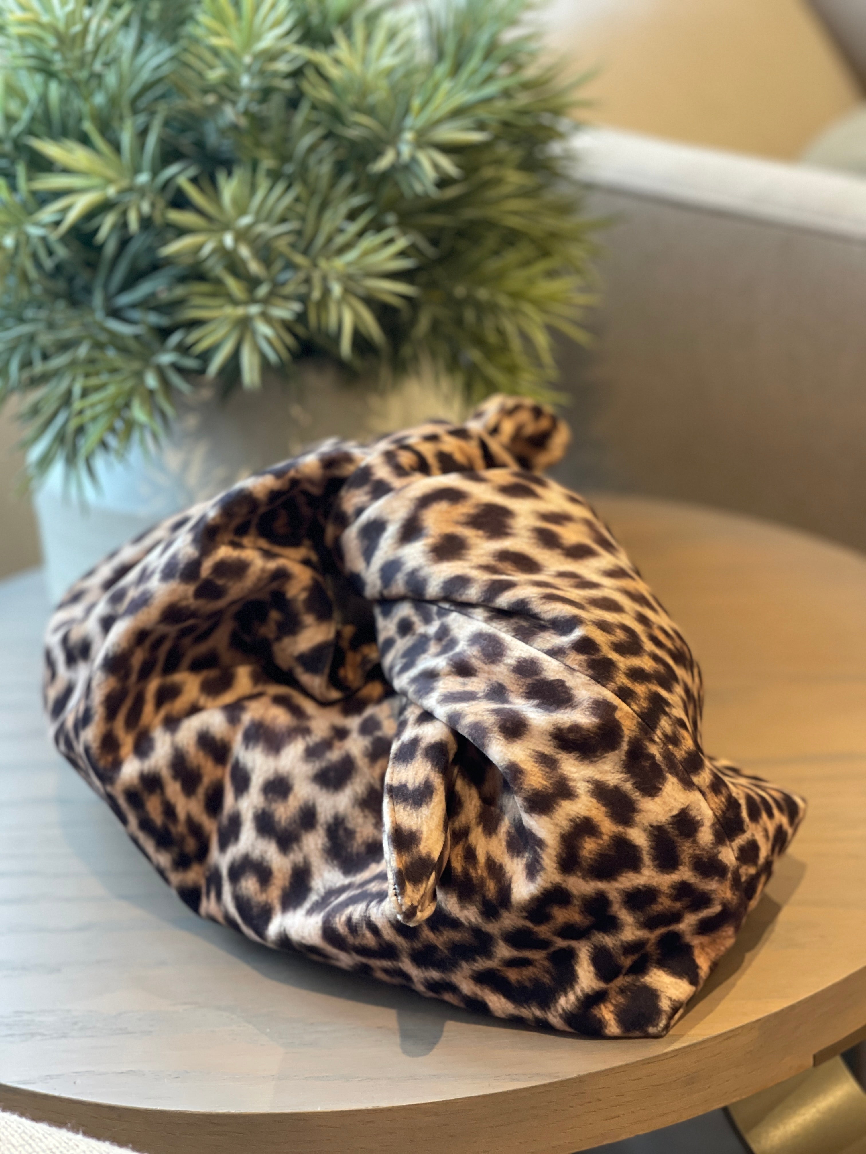The XL Leopard Kiss Clutch Bag