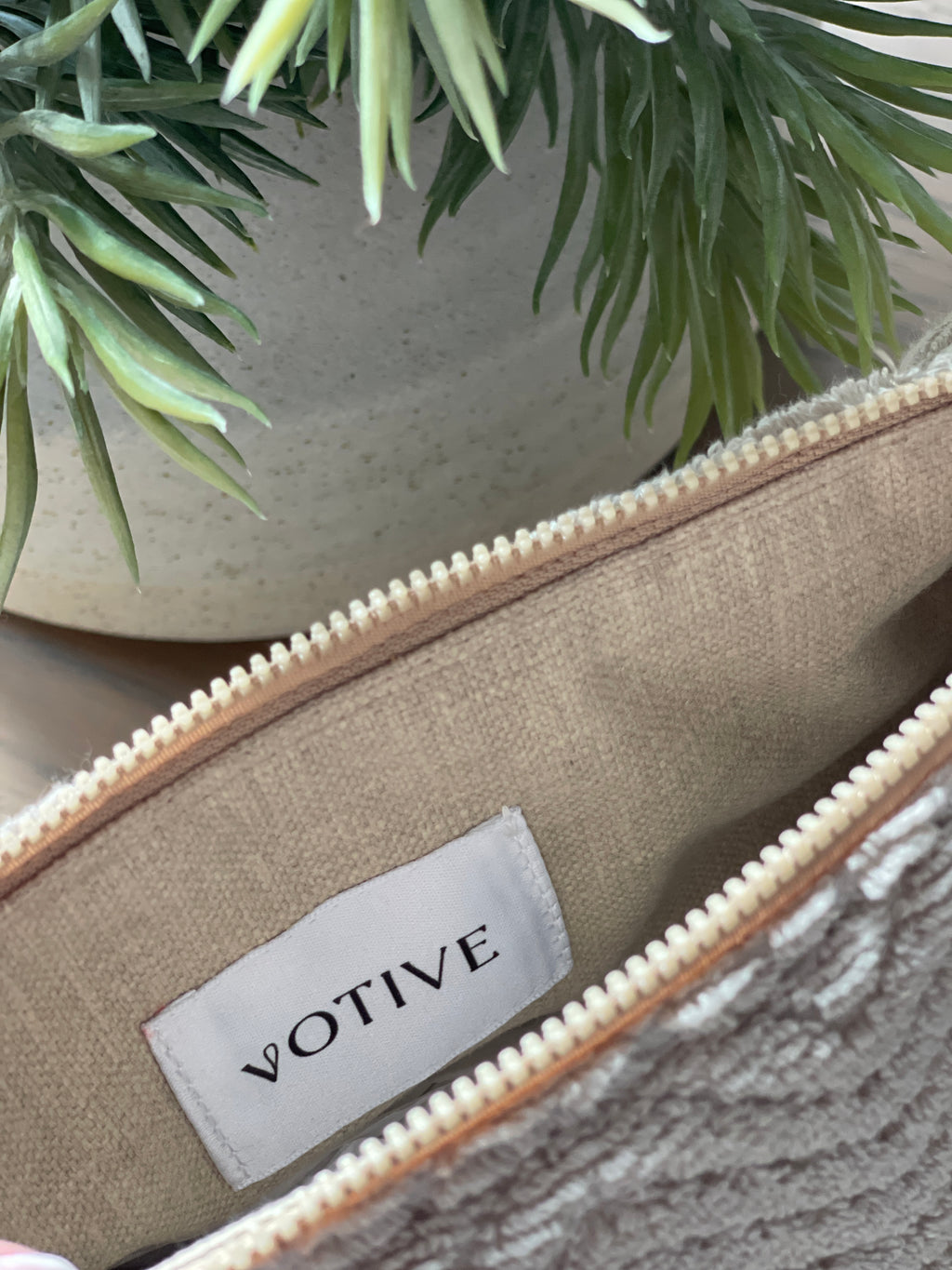 Sand Towelling Pouch Bag