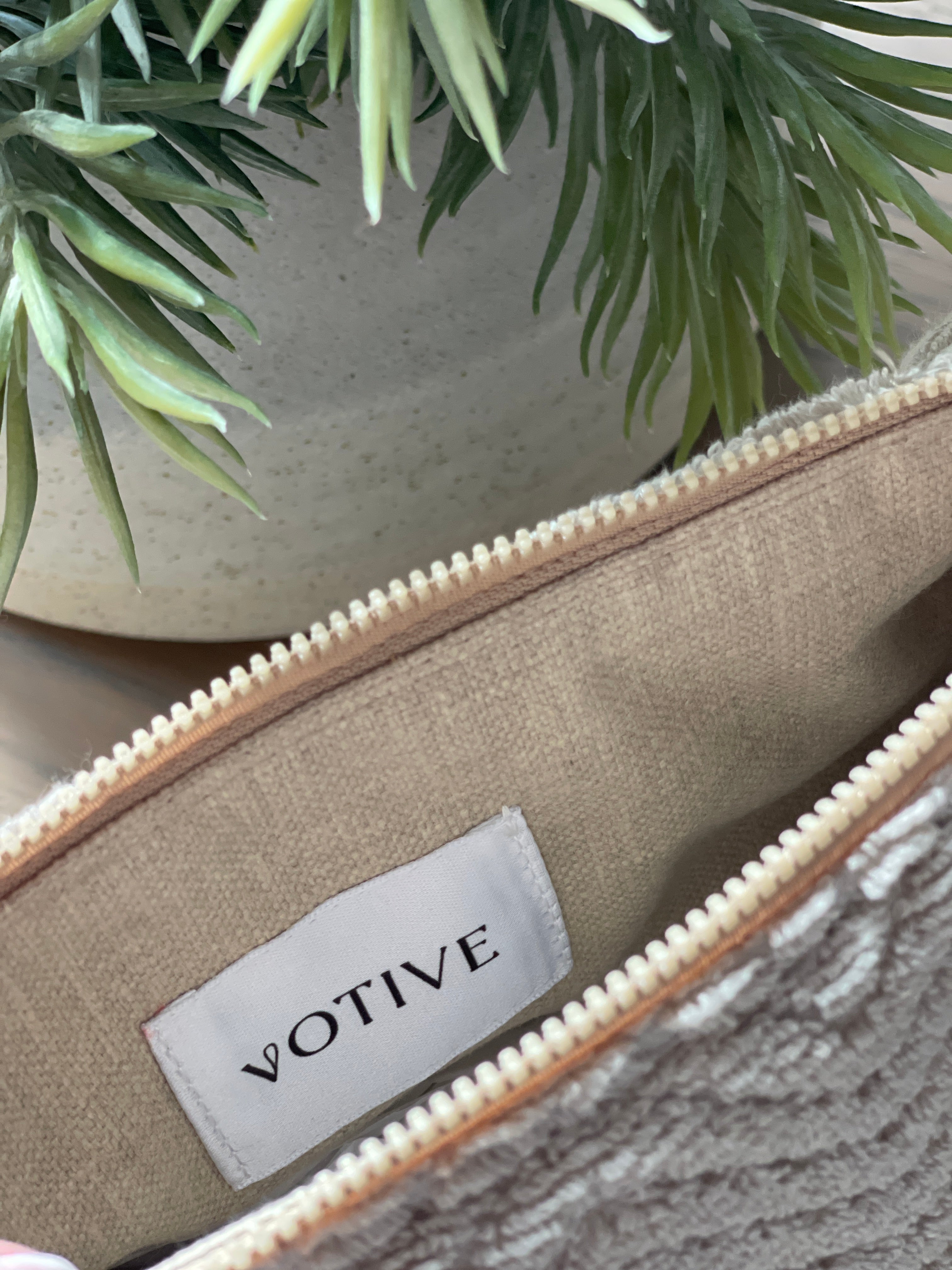 Sand Towelling Pouch Bag