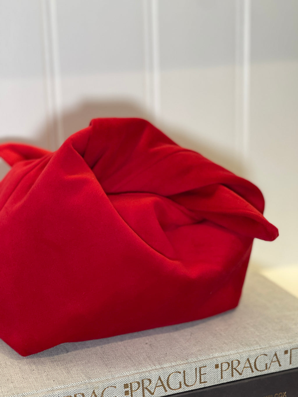 The Pillarbox Red Velvet Kiss Clutch Bag