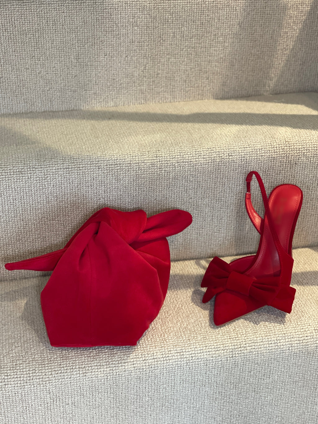 The Pillarbox Red Velvet Kiss Clutch Bag