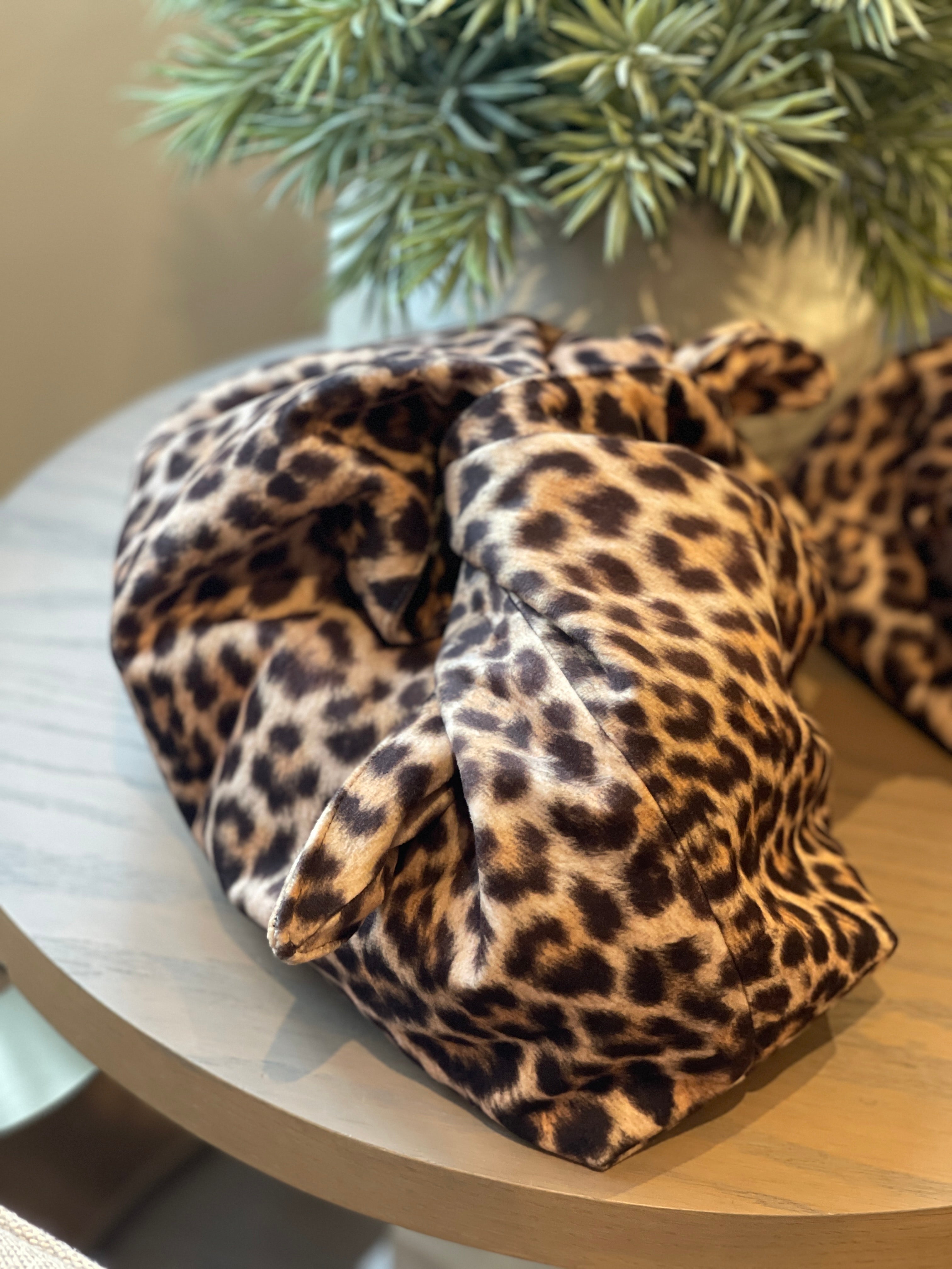 The XL Leopard Kiss Clutch Bag