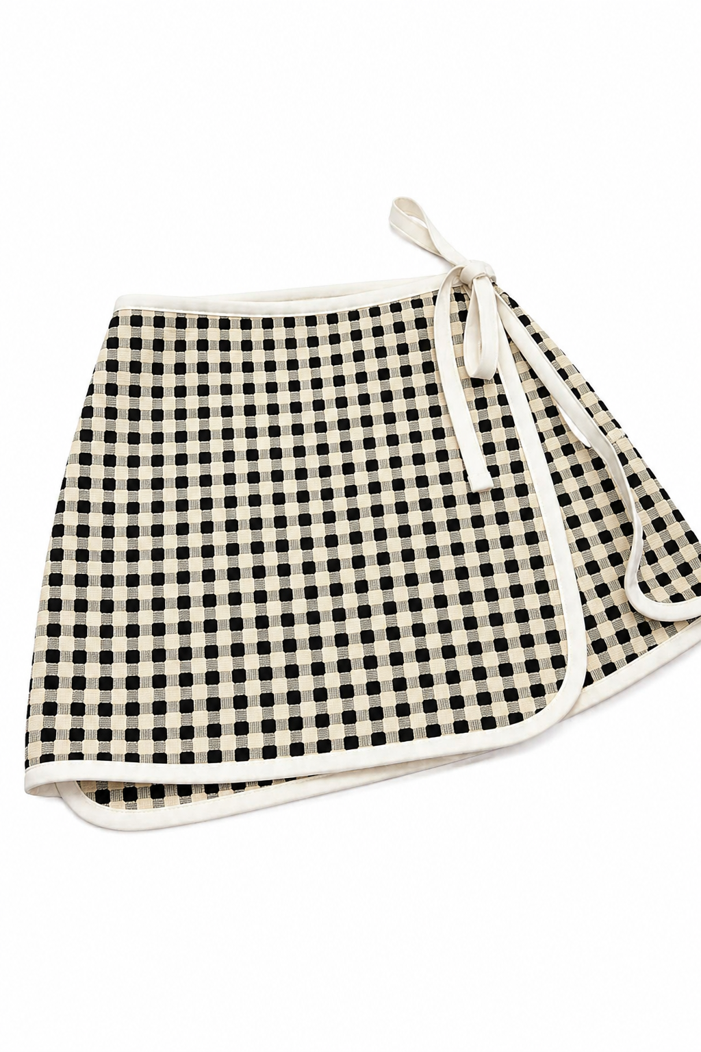 Monochrome Wrap Skirt