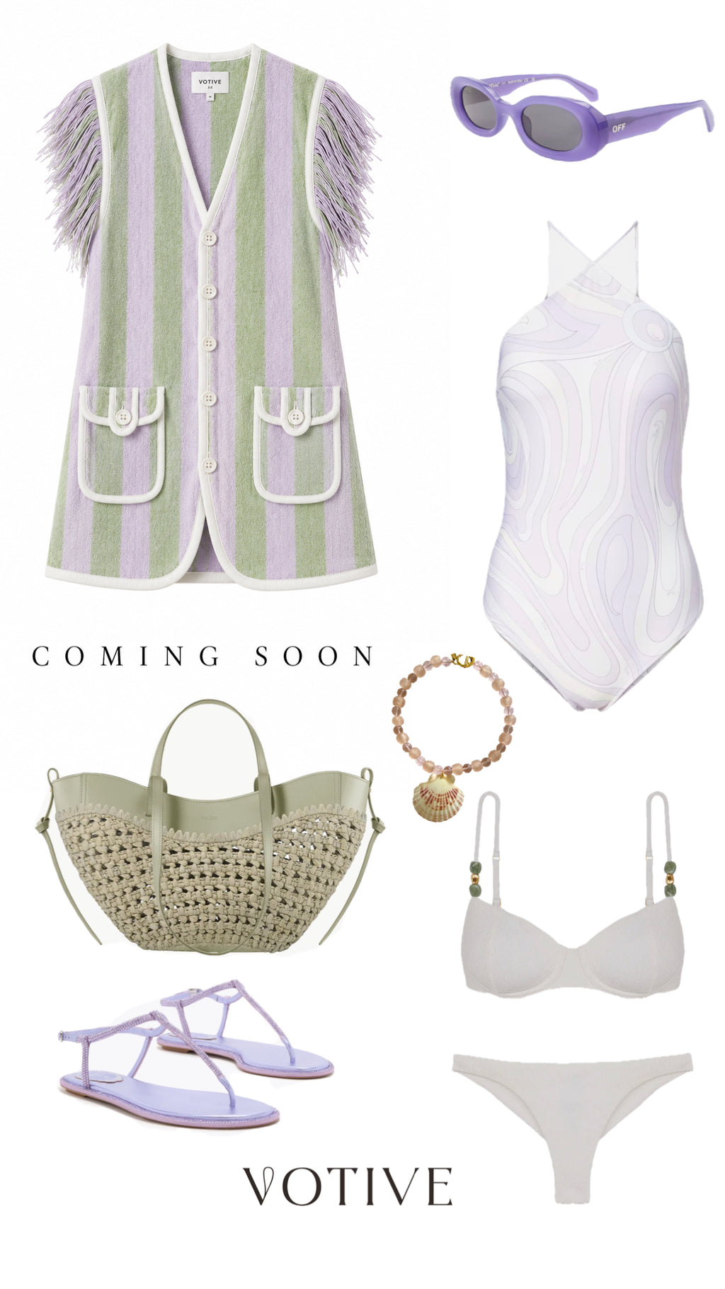 Lavender Towelling Beach Dress