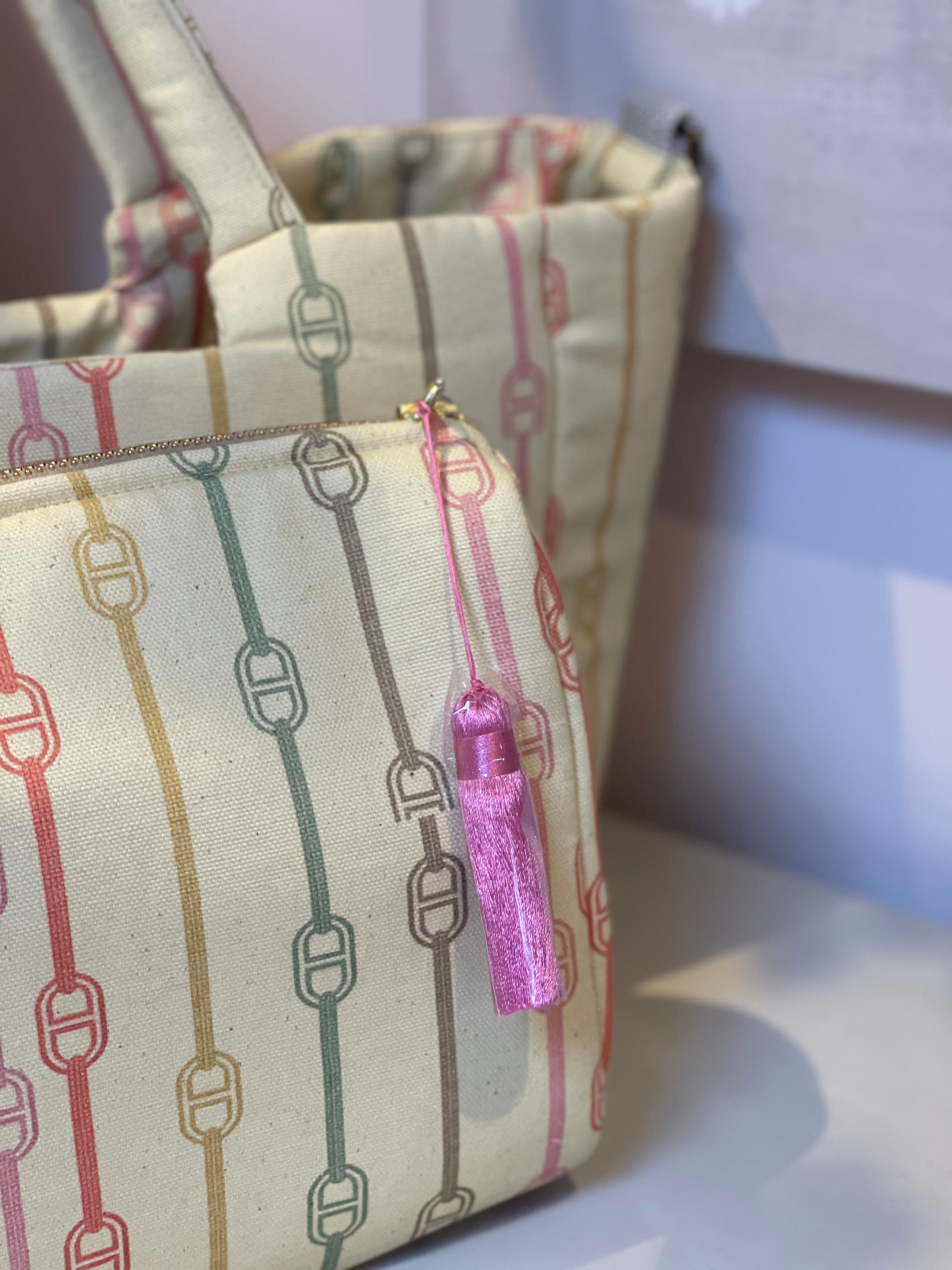 Sorbet Chain Tote Bag
