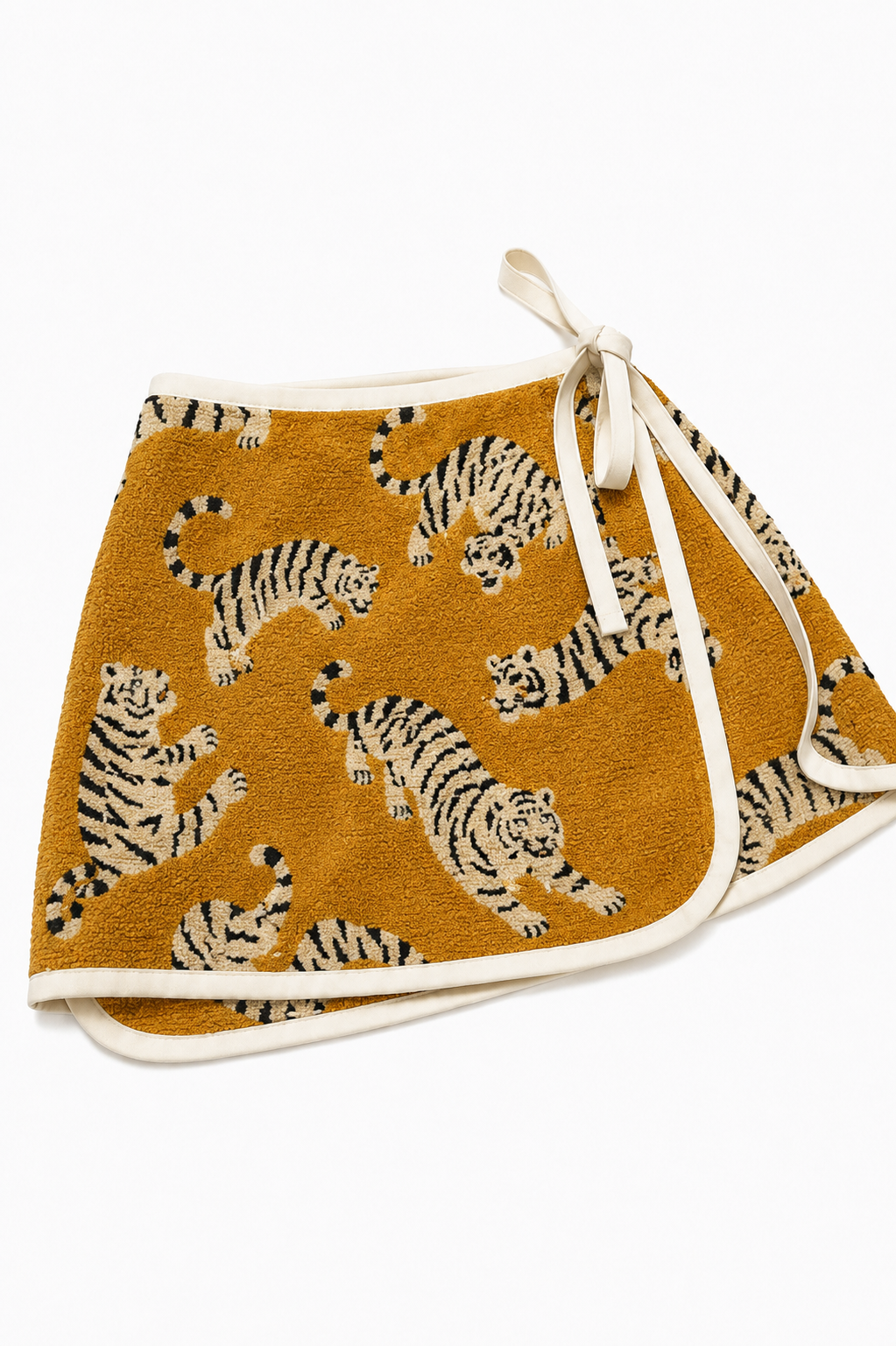 Golden Tiger Towelling Wrap Skirt
