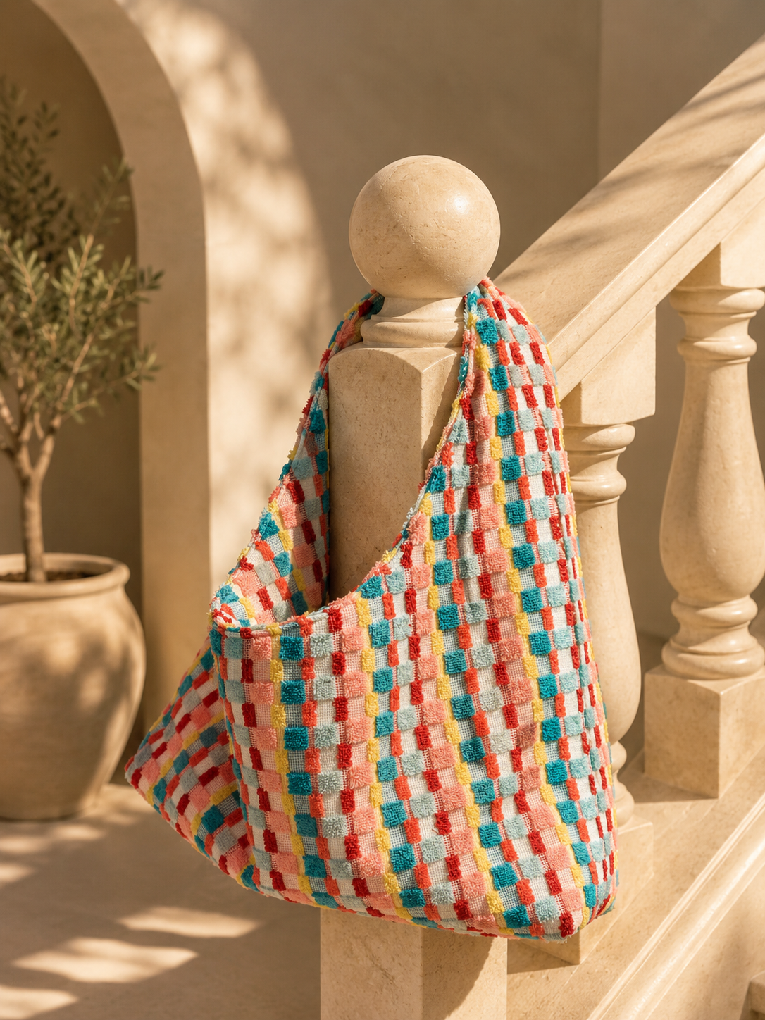 Copacabana Towelling Hobo Bag