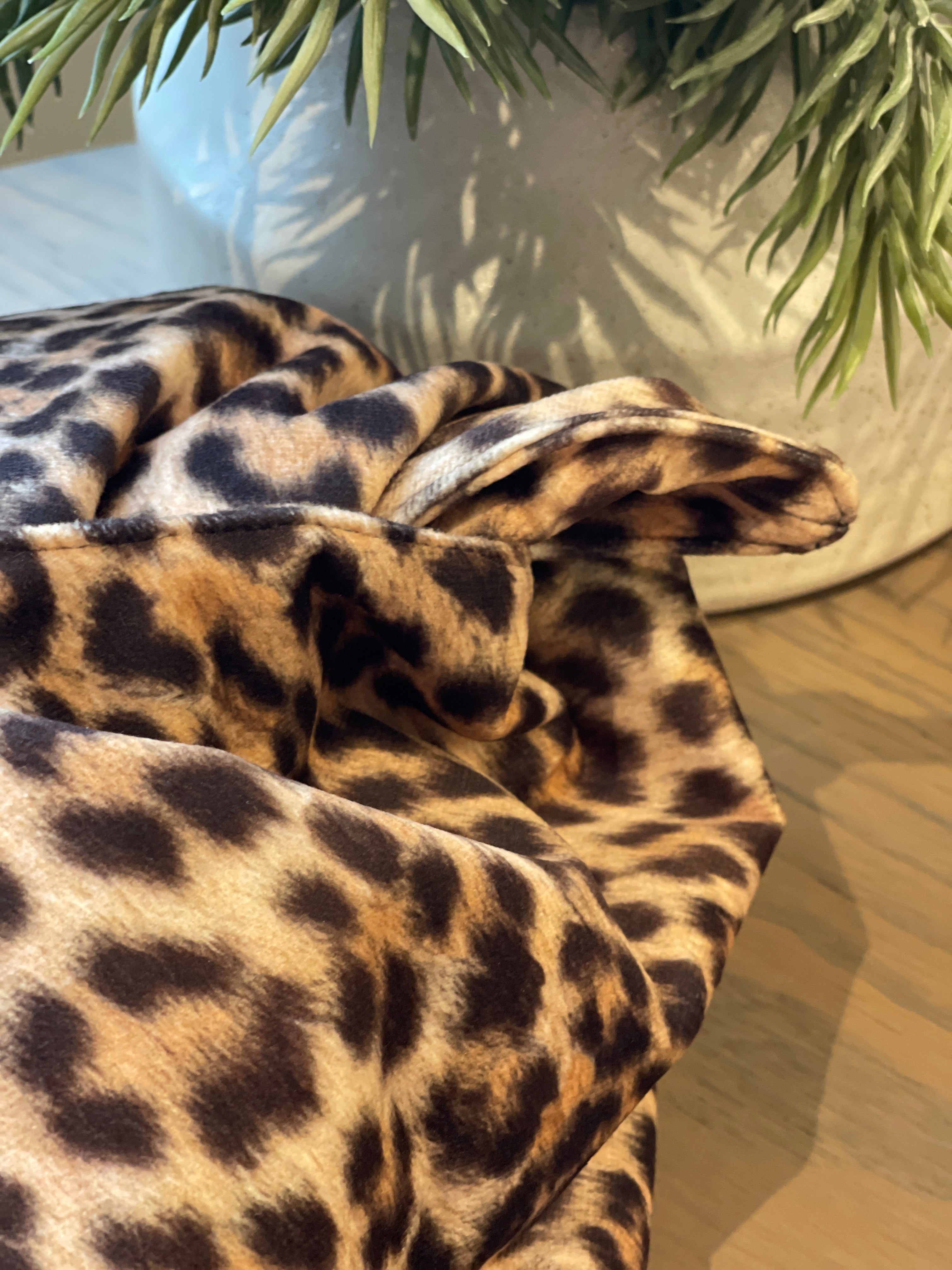 The XL Leopard Kiss Clutch Bag