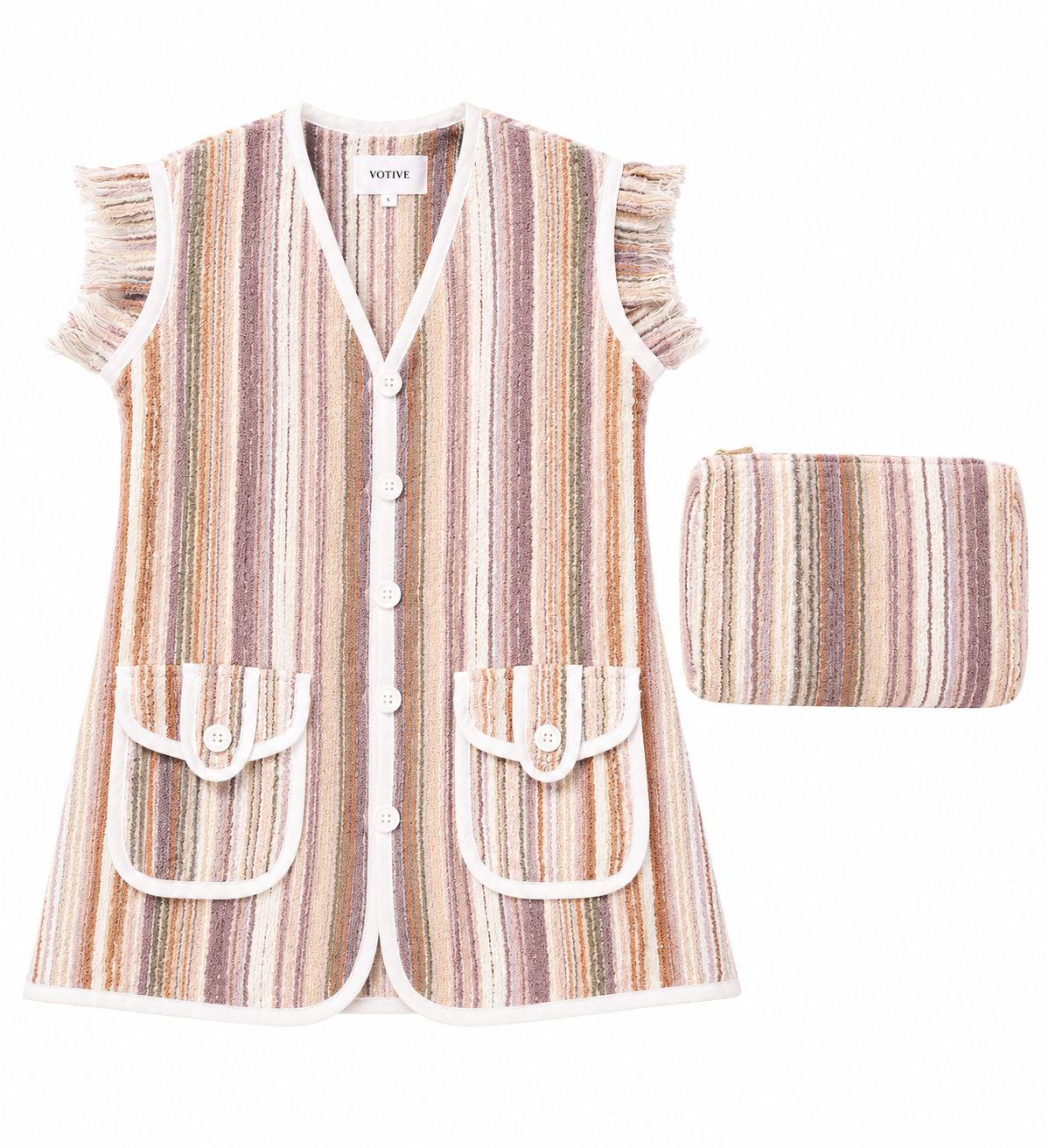 The Agate Towelling Beach Dress & Pouch