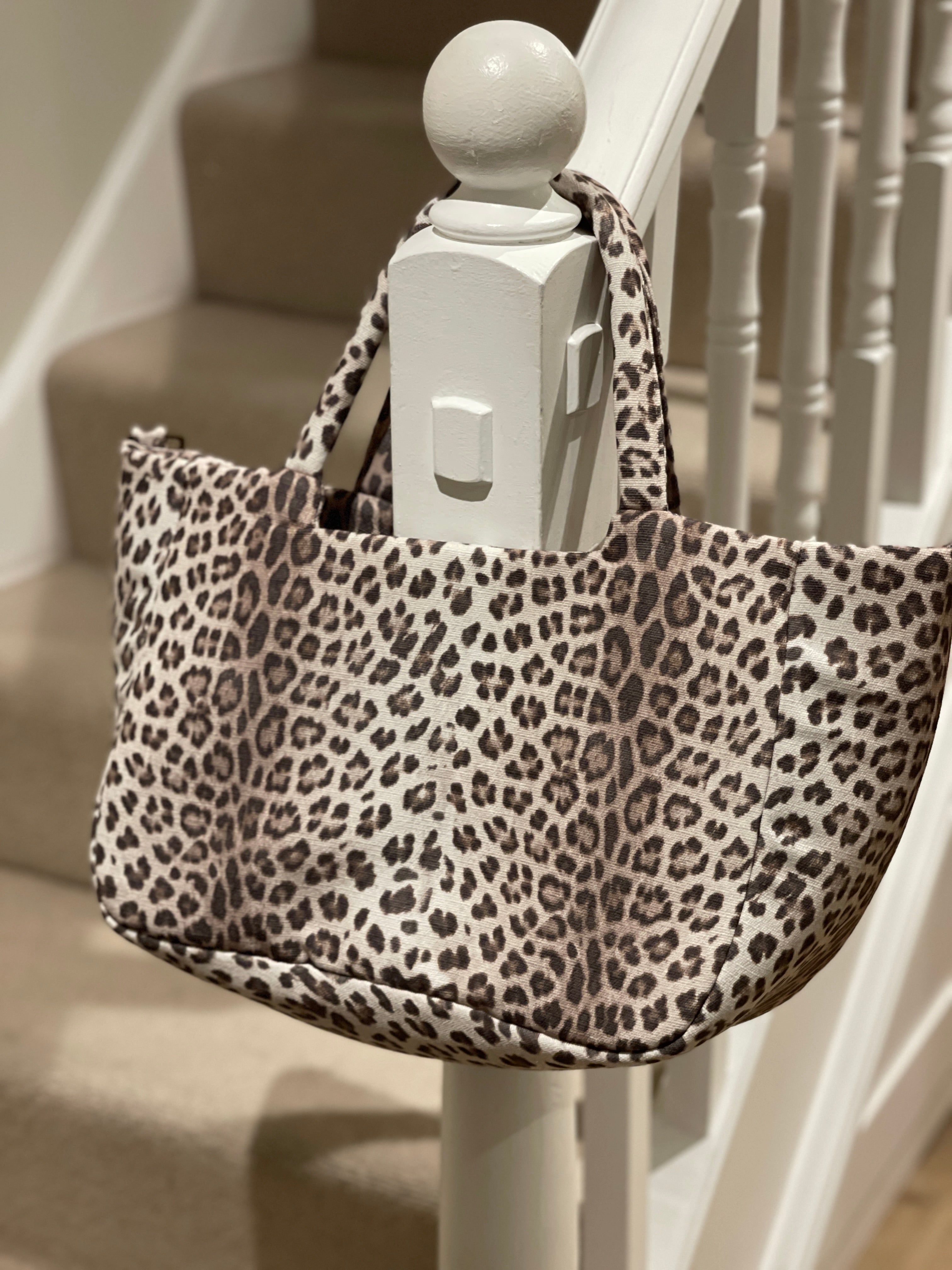 The Taupe Leopard Tote