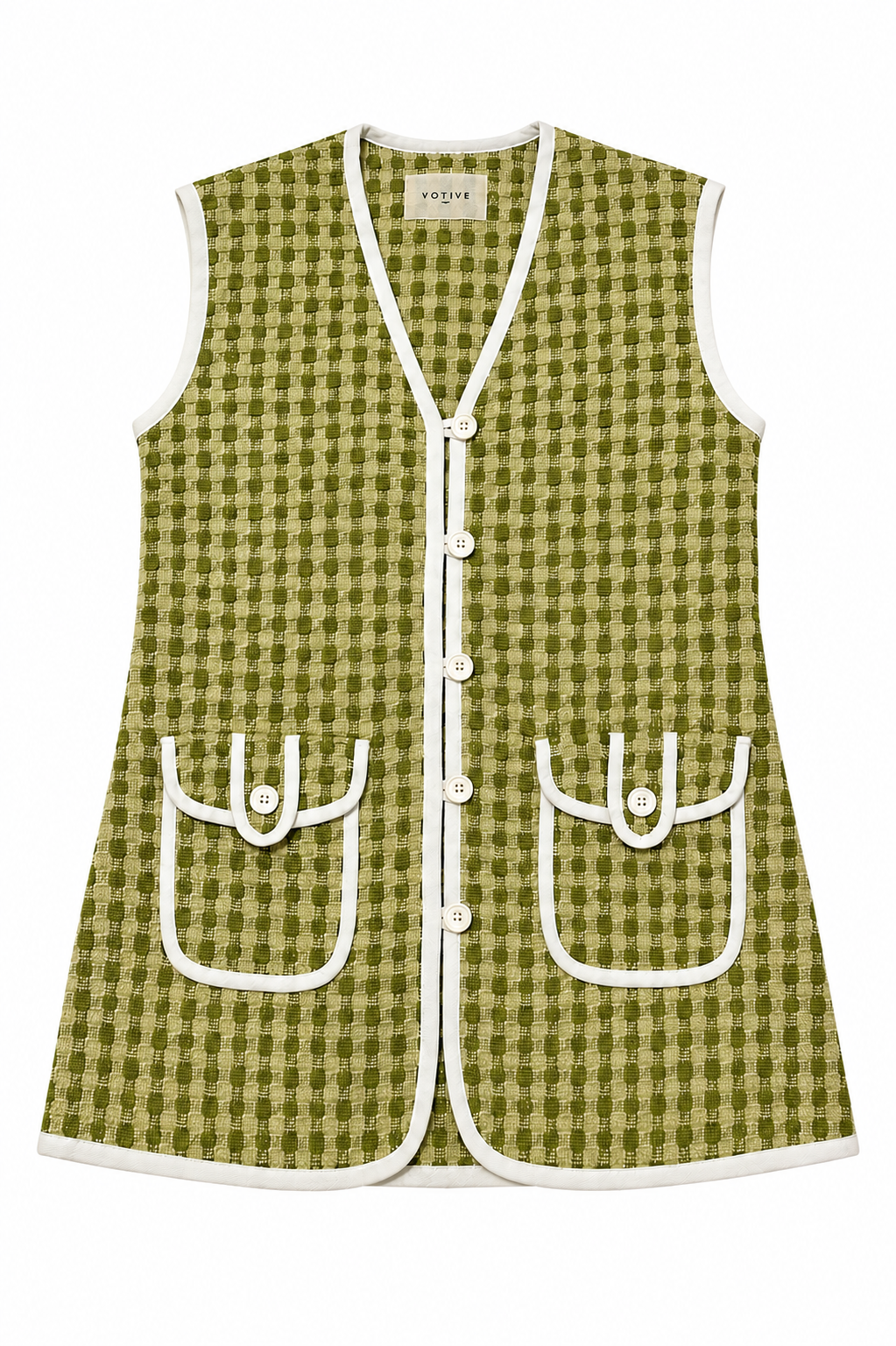 Sage Green Towelling Beach Dress