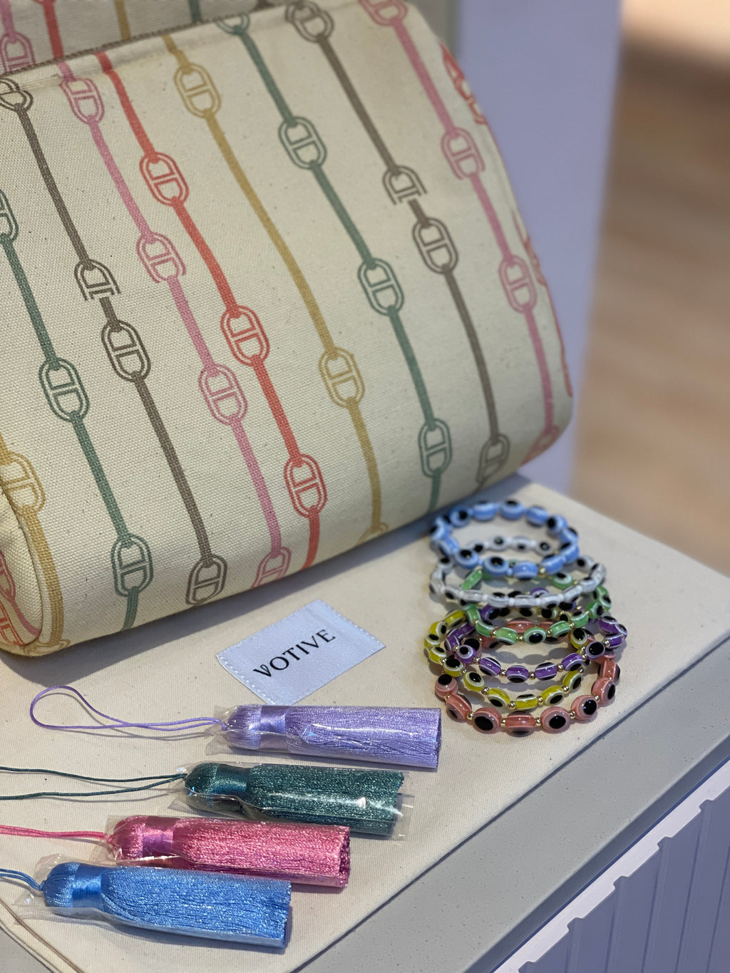 Sorbet Chain Tote Bag