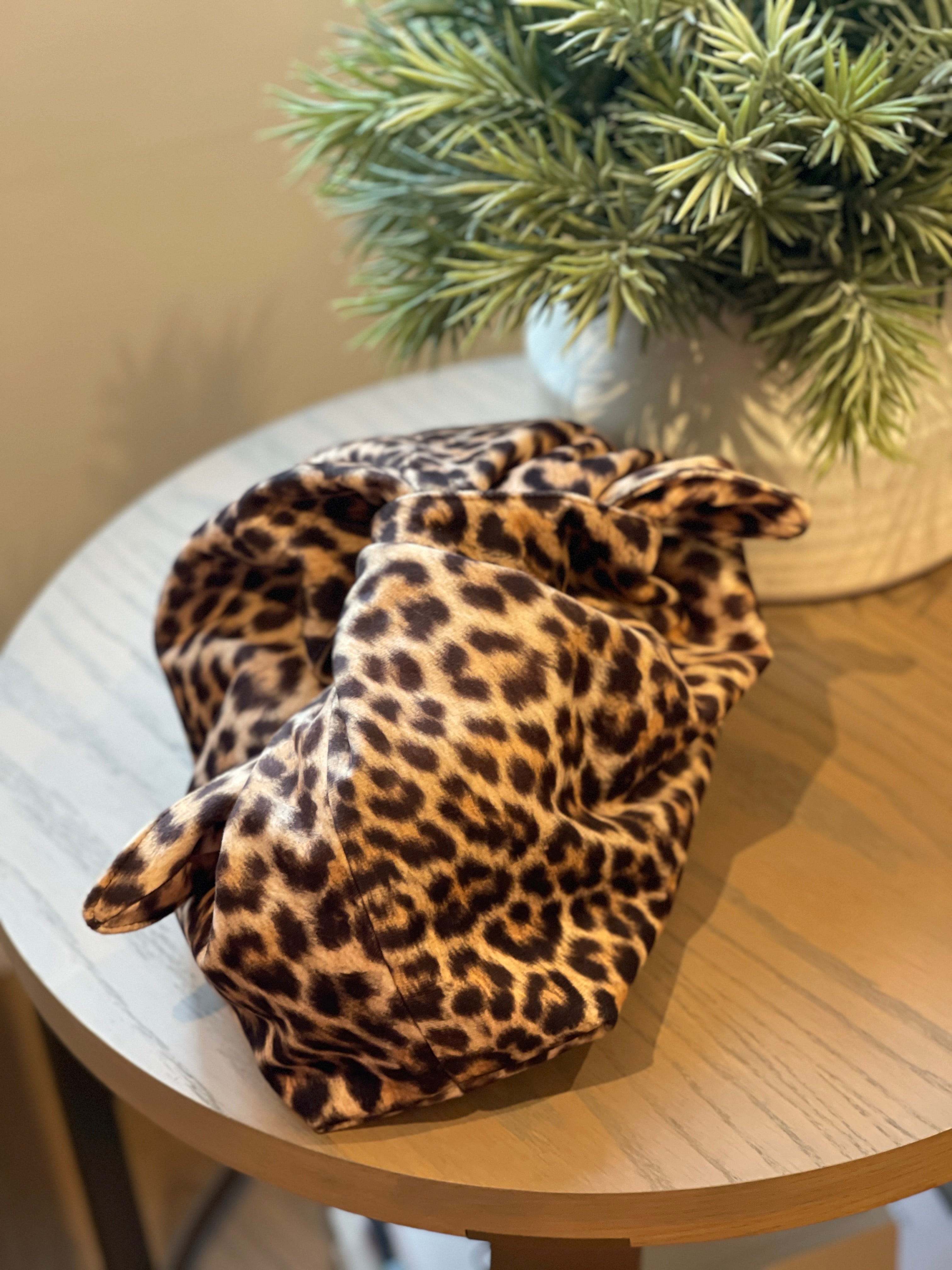 The XL Leopard Kiss Clutch Bag