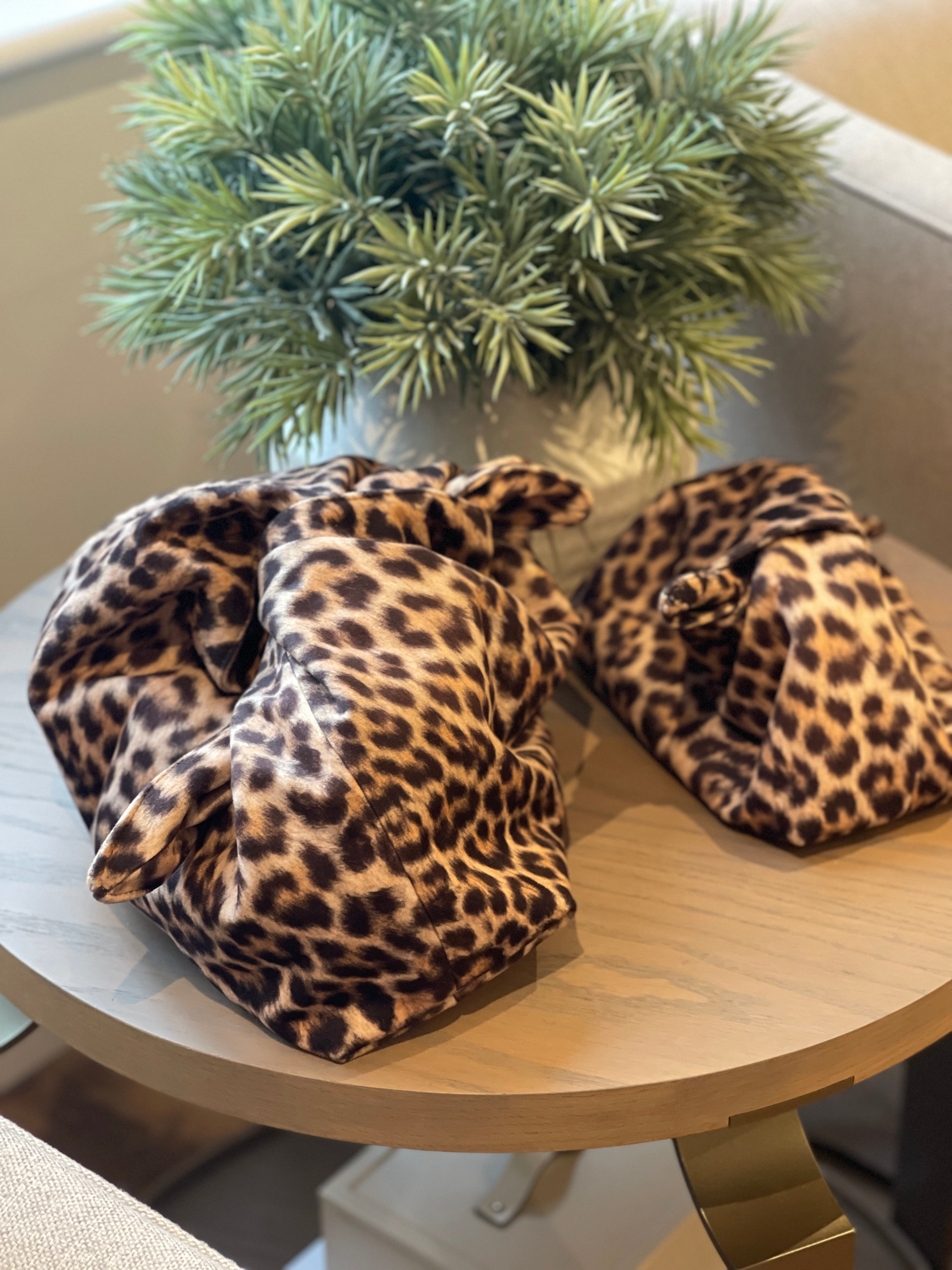 The XL Leopard Kiss Clutch Bag