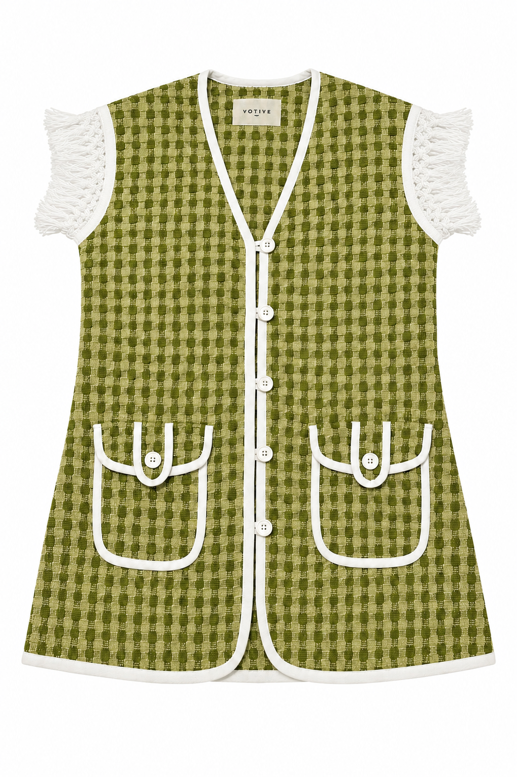 Sage Green Towelling Beach Dress