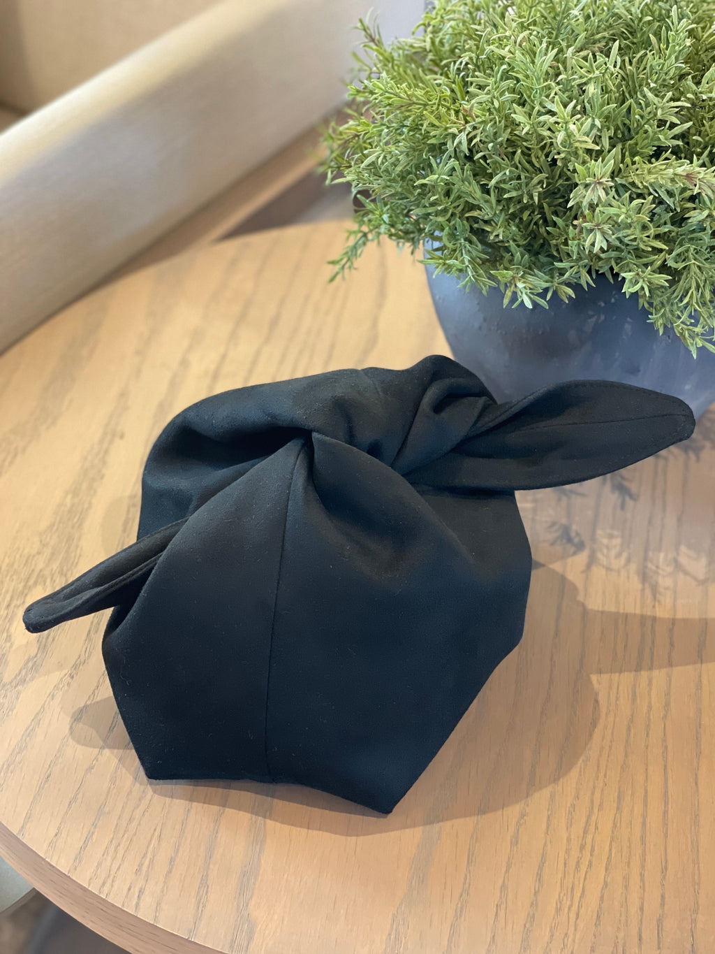 The Black Suede Kiss Clutch Bag