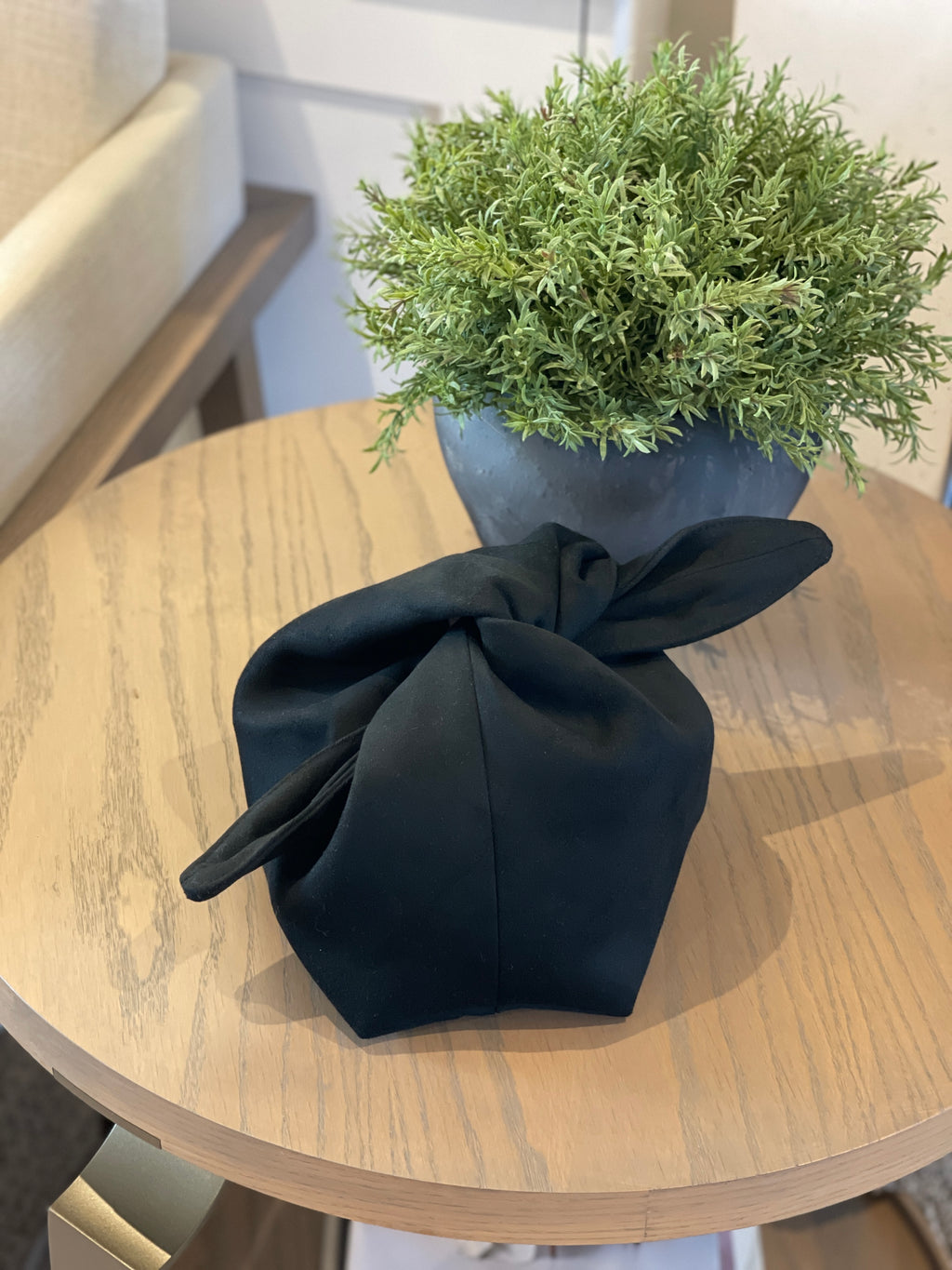 The Black Suede Kiss Clutch Bag