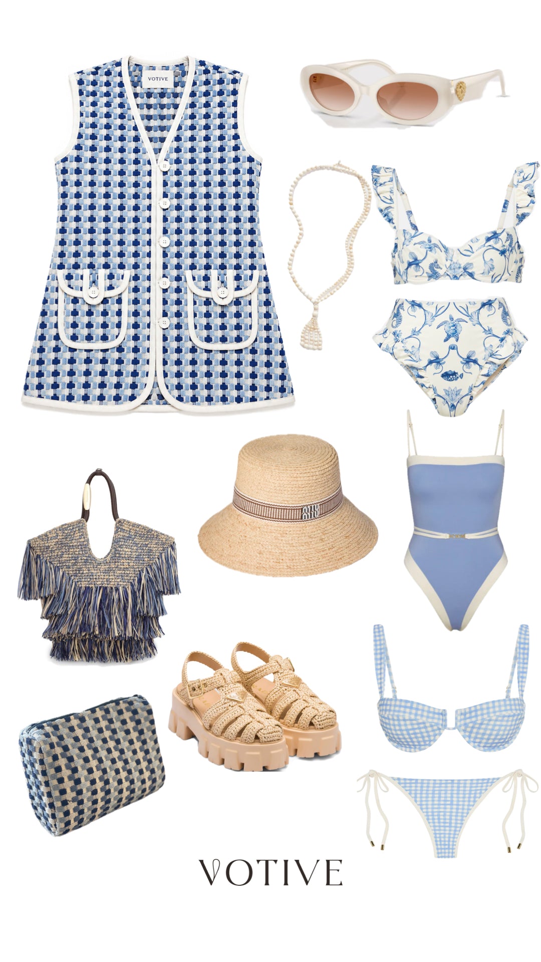 Azure Towelling Beach Dress