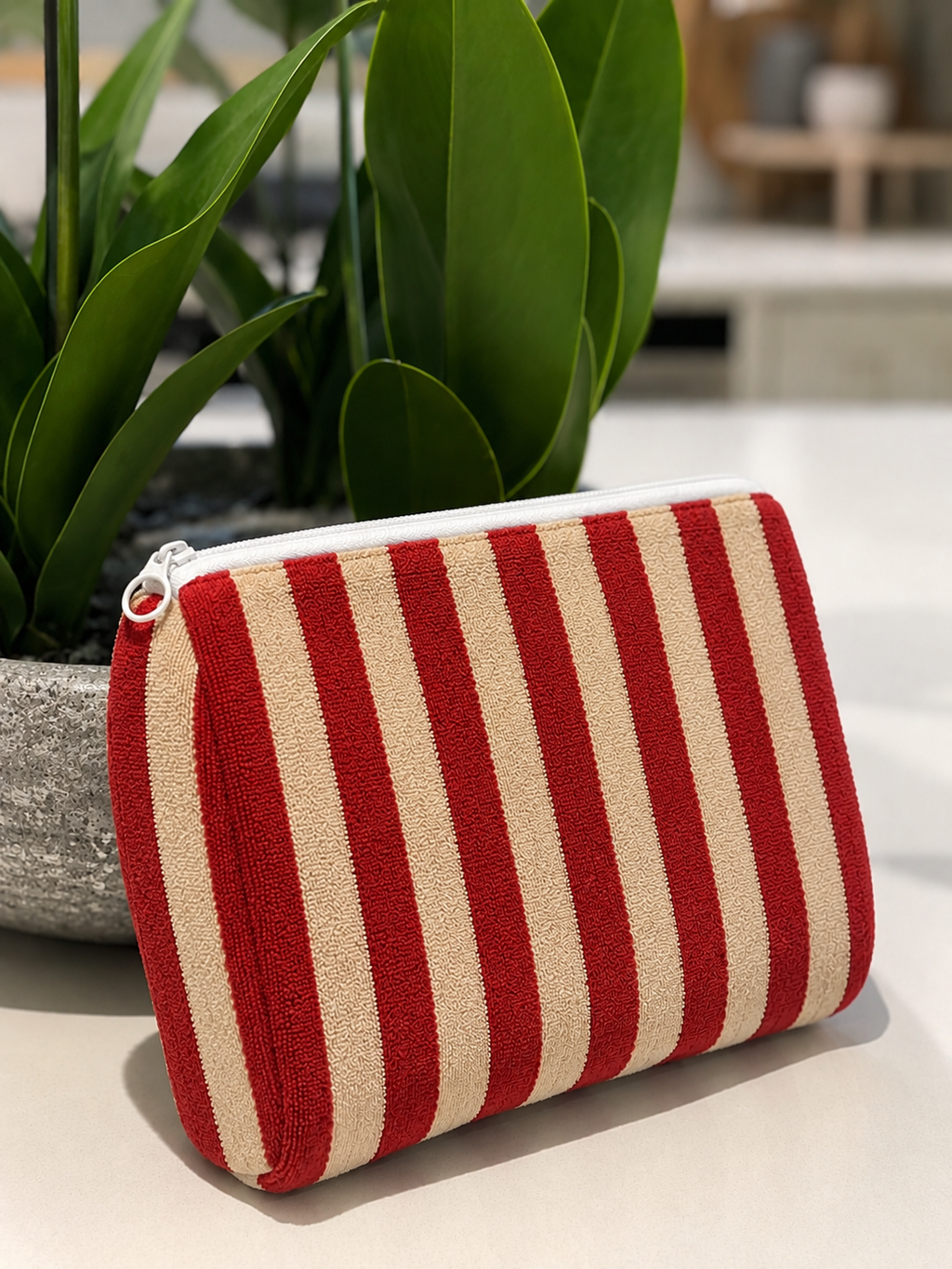 Rouge Towelling Pouch