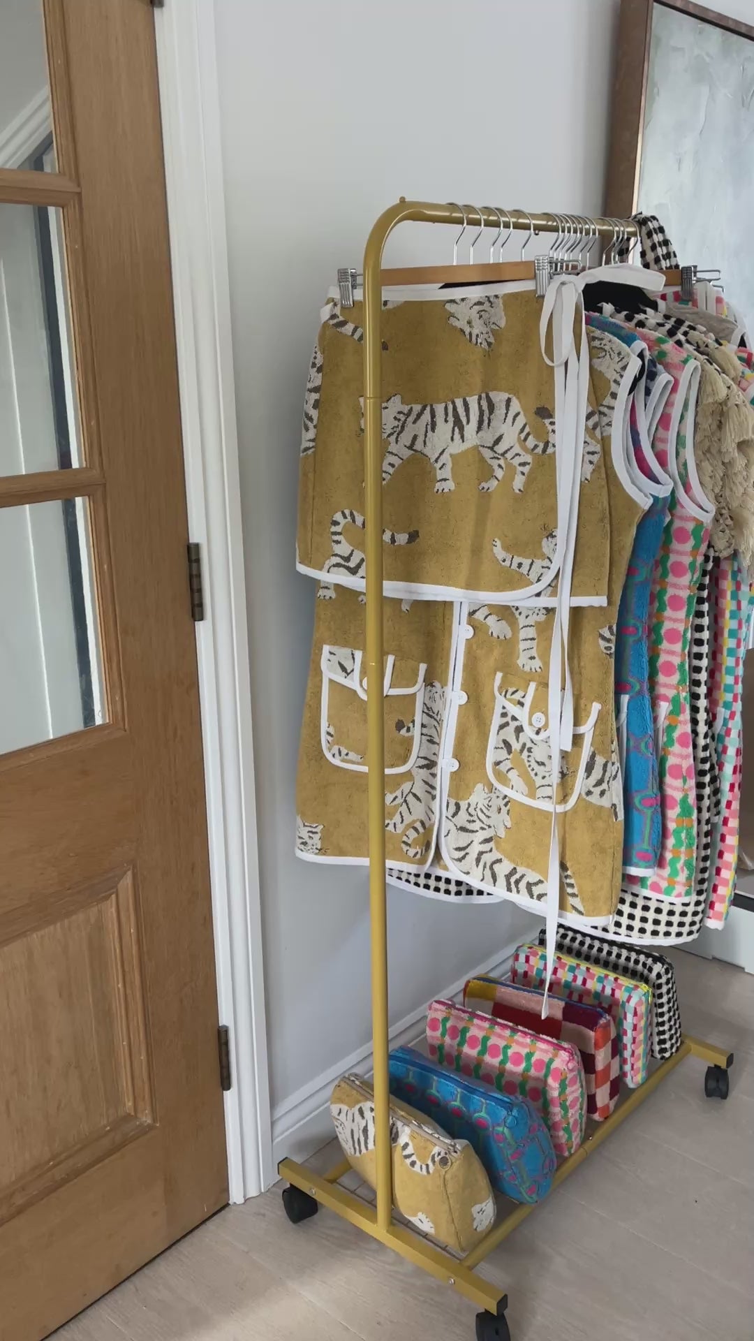 Golden Tiger Towelling Beach Dress