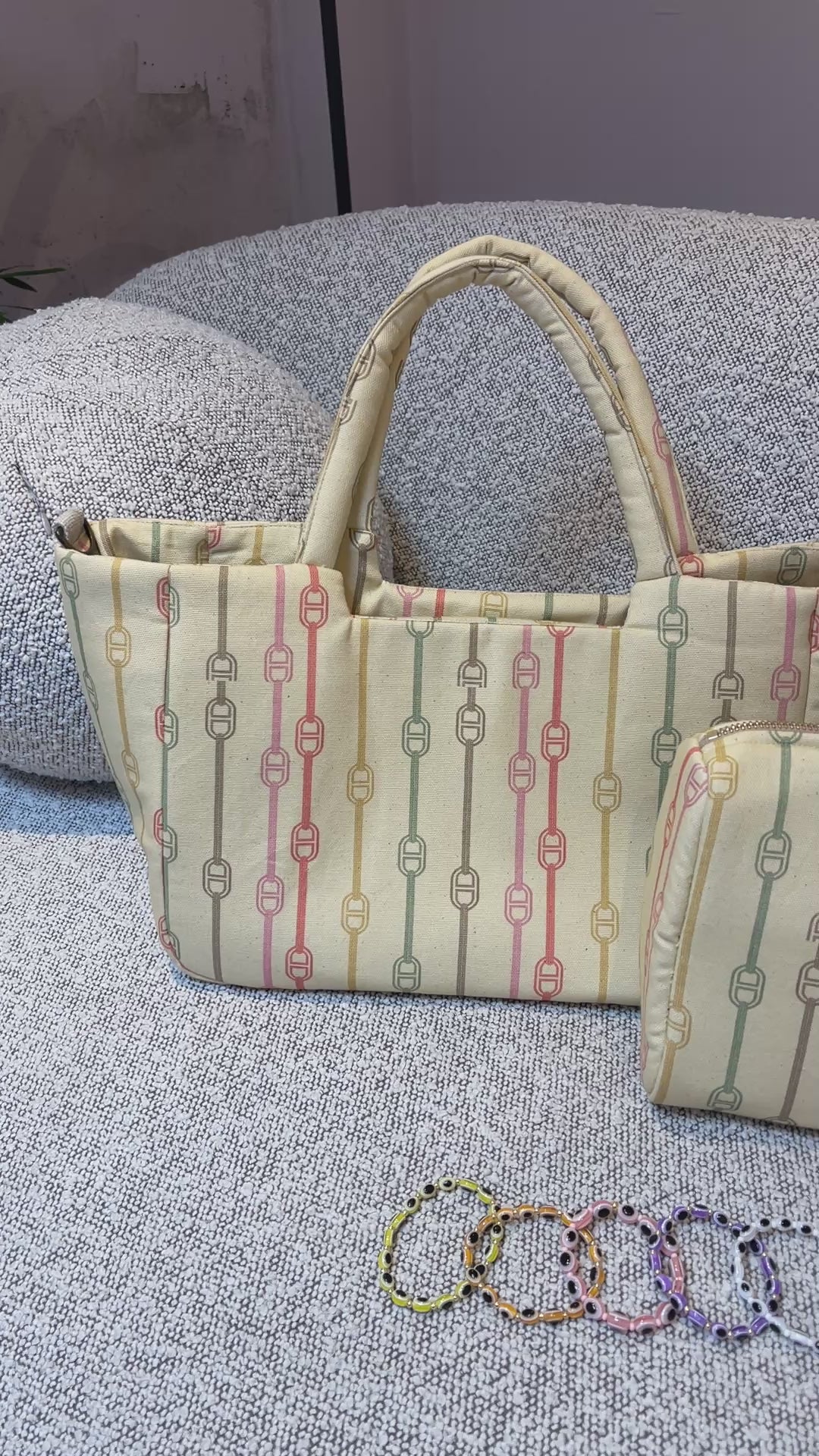 Sorbet Chain Tote Bag