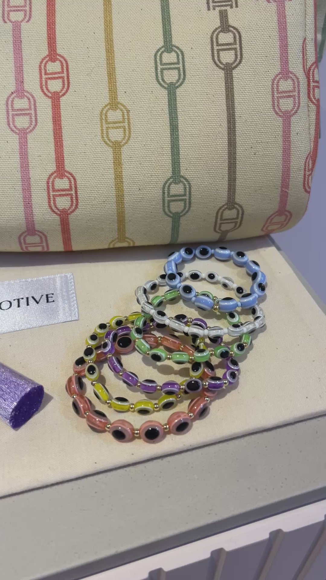 Sorbet Chain Tote Bag